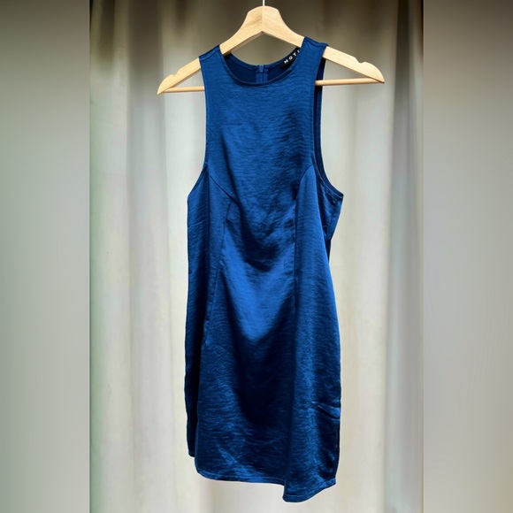 Motel Rocks Satin Slit Mini Dress - Picture 2 of 12